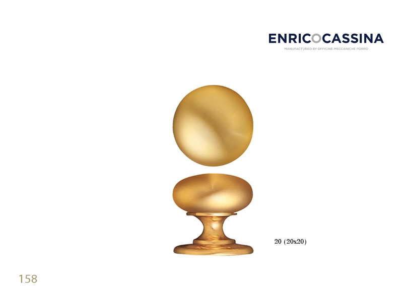 Мебельная ручка Enrico Cassina 158 полированная латунь