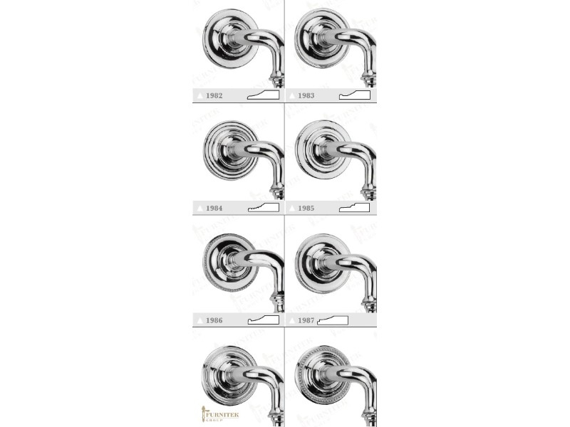 Дверная ручка-скоба Frank Allart 1986B хром