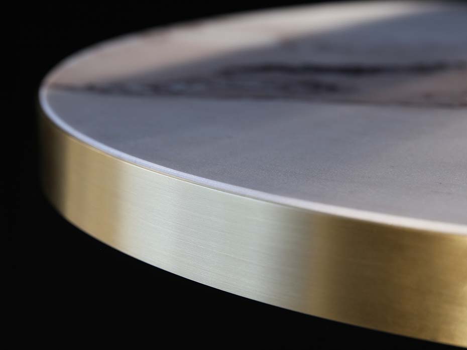 Стол кофейный круглый Furnitek FG-058 цвет столешницы Pallisandro