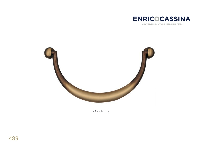 Мебельная ручка Enrico Cassina 489 матовая бронза