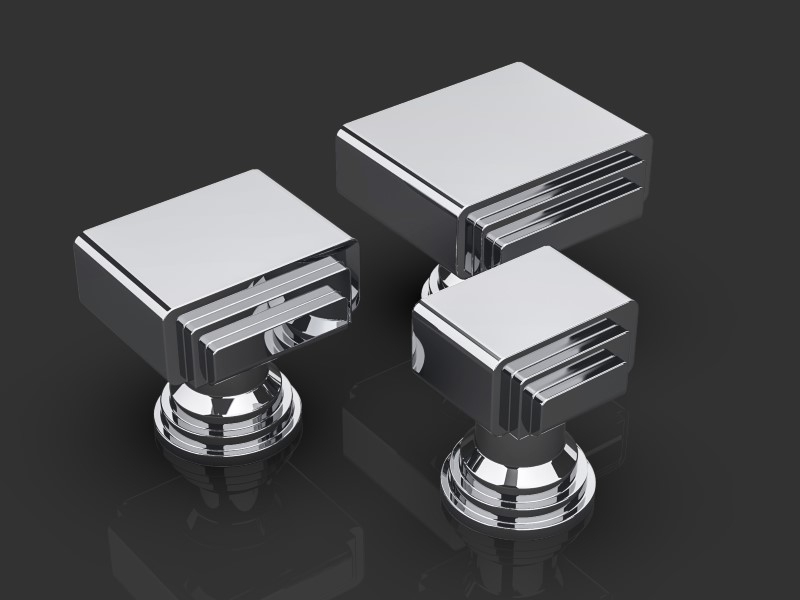 Мебельная ручка Oliver Knights Amr CH I полированный никель