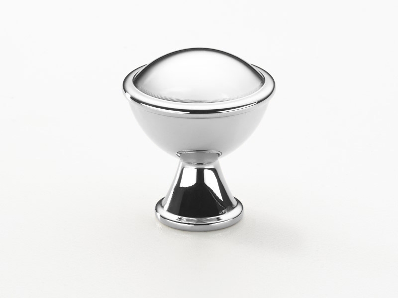 Мебельная ручка-кнопка Armac Martin Belgrave полированный хром