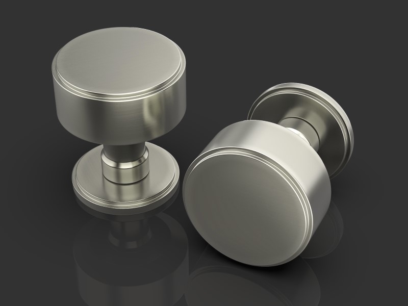 Дверная ручка-кноб Oliver Knights Breunor DK матовый никель