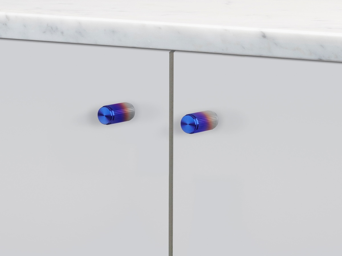 Мебельная ручка кнопка Buster & Punch GFK-36438 каленая сталь