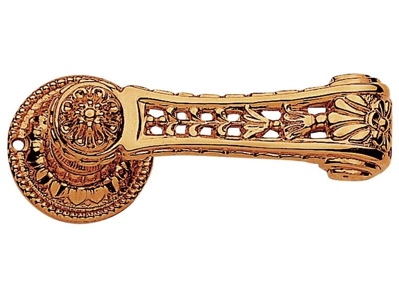 Дверная ручка на розетке Enrico Cassina GIUSEPPINA C12511 золотая