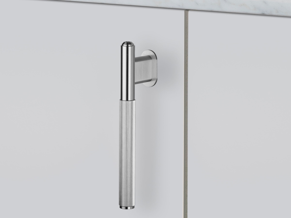 Мебельная L-образная ручка Buster & Punch GLB-07325 матовый хром