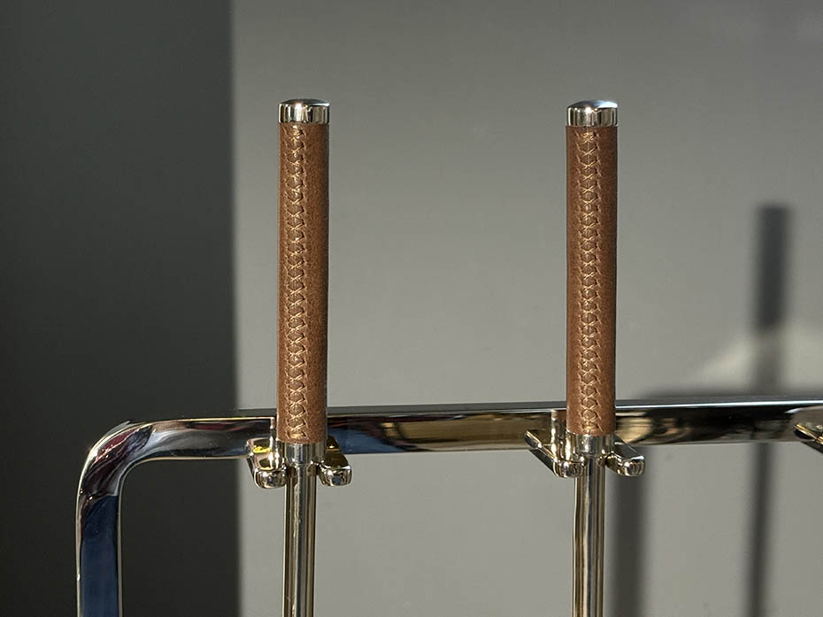 Каминный набор с дровницей FURNITEK FG-01118 полированный никель