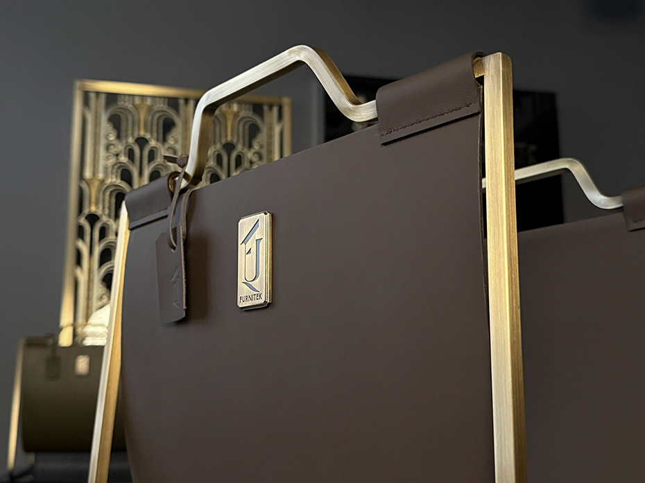 Подставка под сумки большая FG-12059БП античная латунь