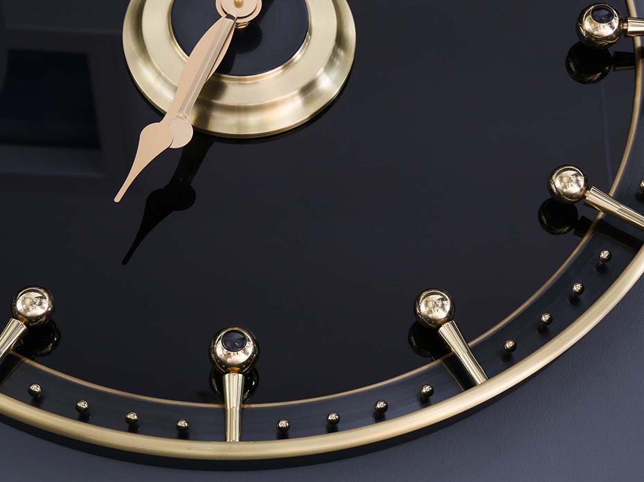 Часы Furnitek FG-1002028 матовая латунь 