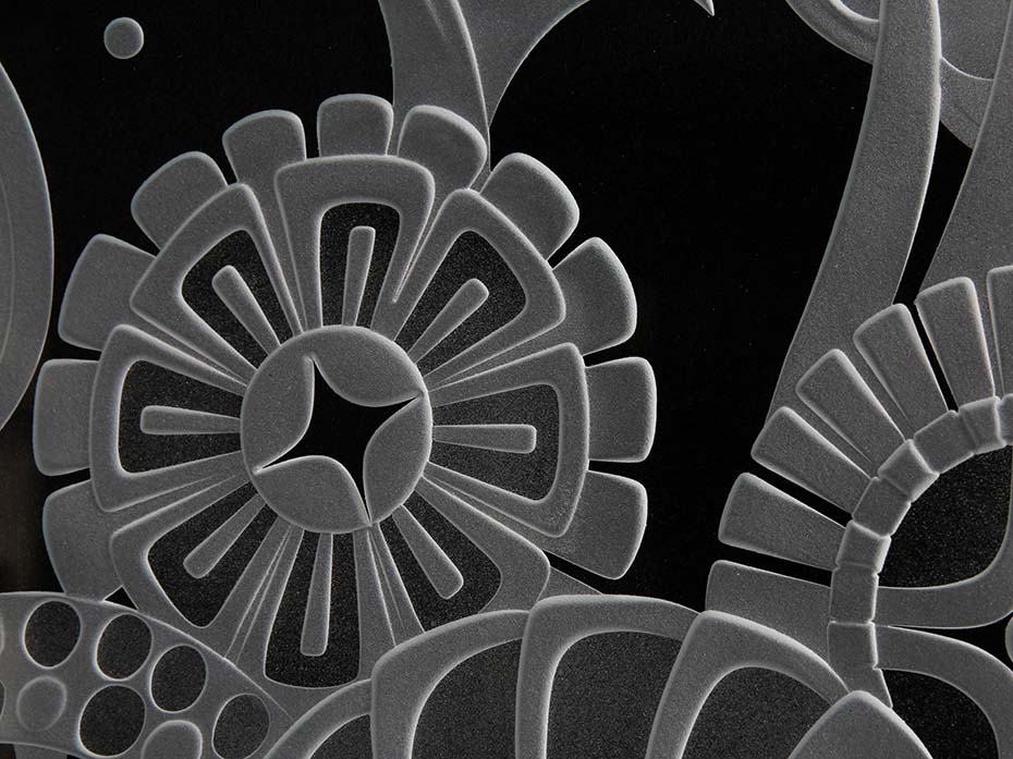 Картина со стеклом FURNITEK FG-300 латунь полированная