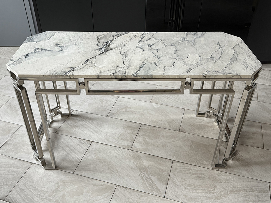 Консоль из латуни FURNITEK Ar-Deco FG-204 полированная нержавейка