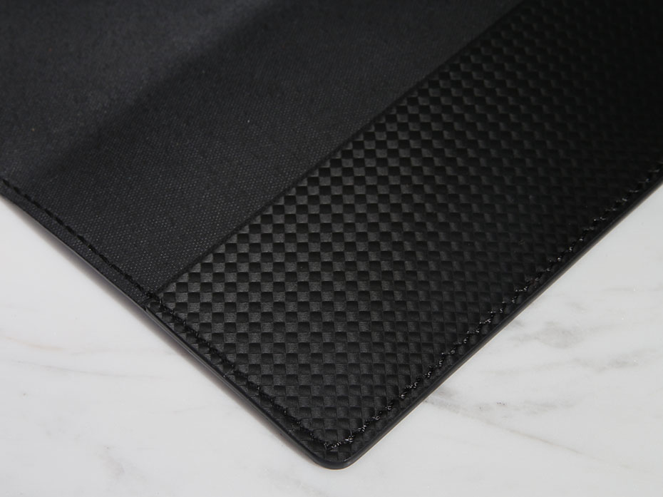 Обложка на паспорт FURNITEK модель FG-02020 из натуральной кожи цвет черный карбон