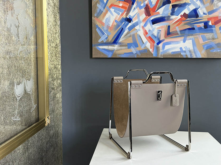 Подставка под сумки большая FG-177 полированный никель