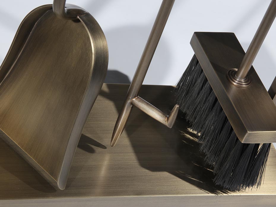 Каминный набор FURNITEK FG-05016 античная латунь