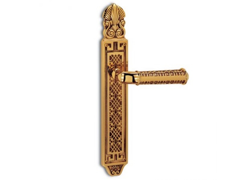 Дверная ручка на планке Salice Paolo LUXOR 3056 французское золото