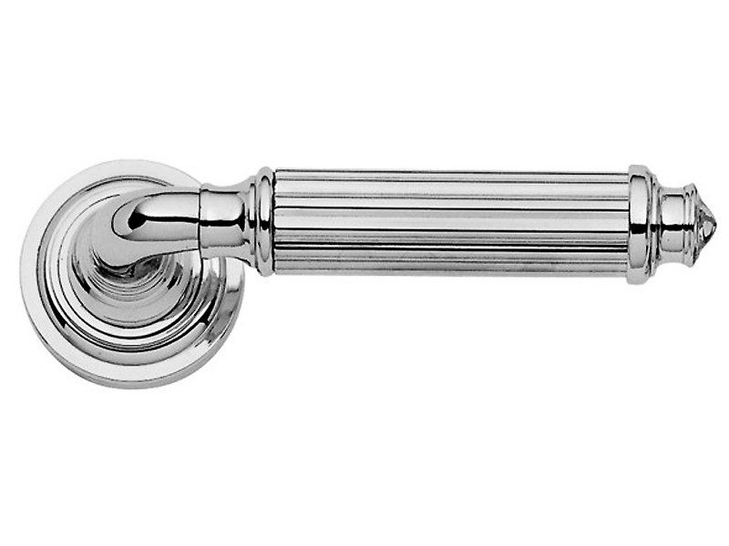 Дверная ручка на розетке Enrico Cassina SIGNE C15111 полированный хром