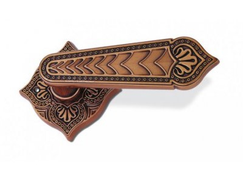 Дверная ручка на розетке Enrico Cassina VITTORIA C12111 античная медь