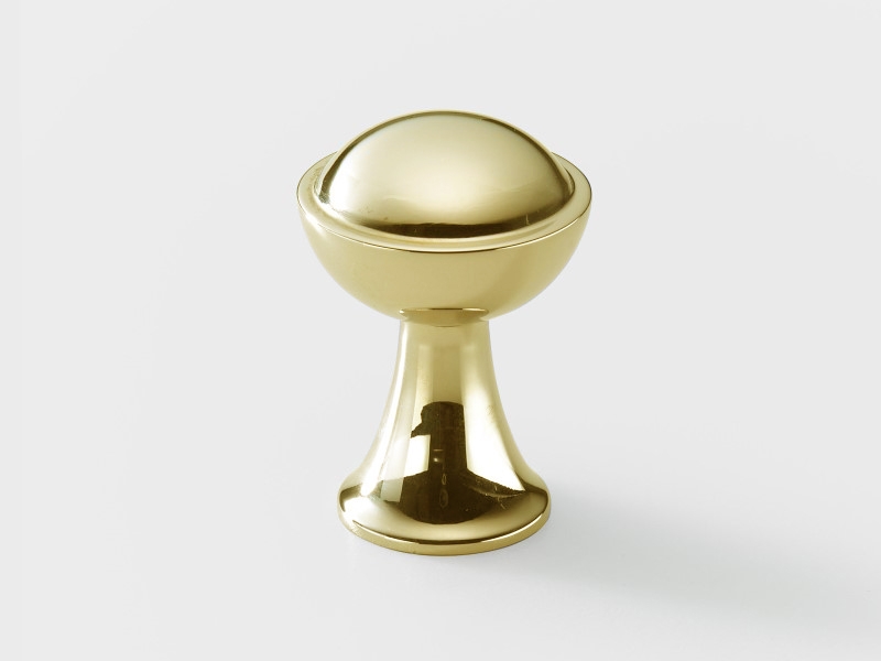 Мебельная ручка-кнопка Armac Martin 4057 полированная латунь