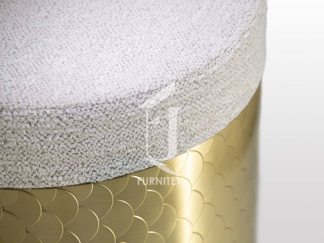 Банкетка Ar-Deco Furnitek FG-029 Матовая латунь