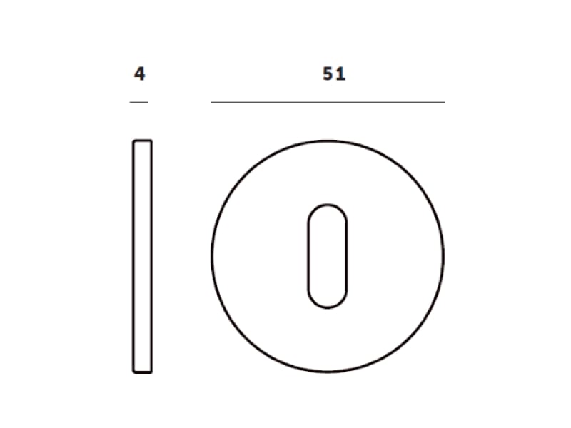 Накладка под ключ Buster & Punch UK-ESC-35-BL-A латунь