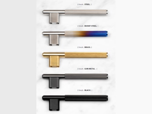 Мебельная L-образная ручка Buster & Punch GLB-36440 из каленой стали