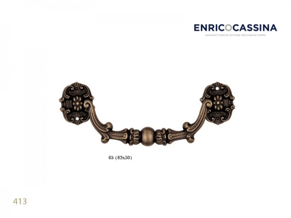 Мебельная ручка Enrico Cassina 413 матовая бронза