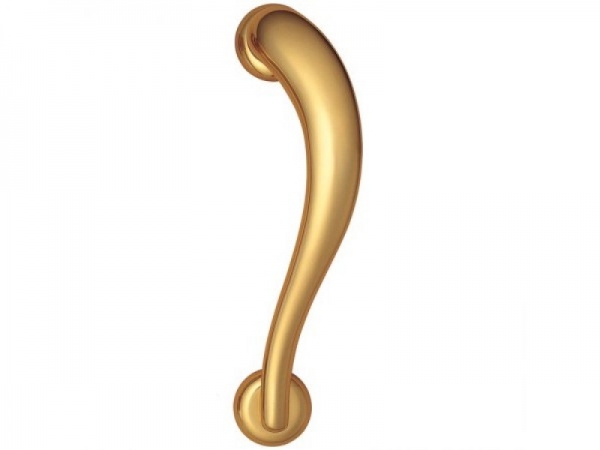 Дверная ручка-скоба Enrico Cassina 713 полированная латунь