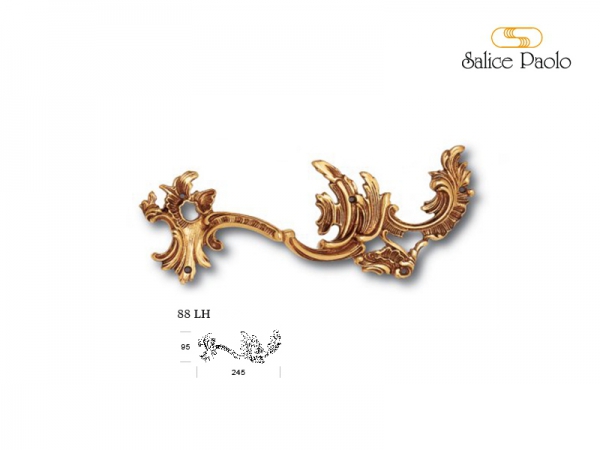 Мебельная ручка-скоба Salice Paolo 88 LH античная латунь