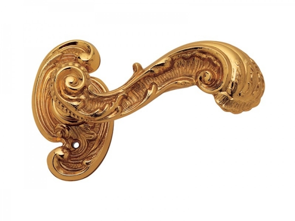 Дверная ручка на розетке Enrico Cassina ADELAIDE C06715 французское золото