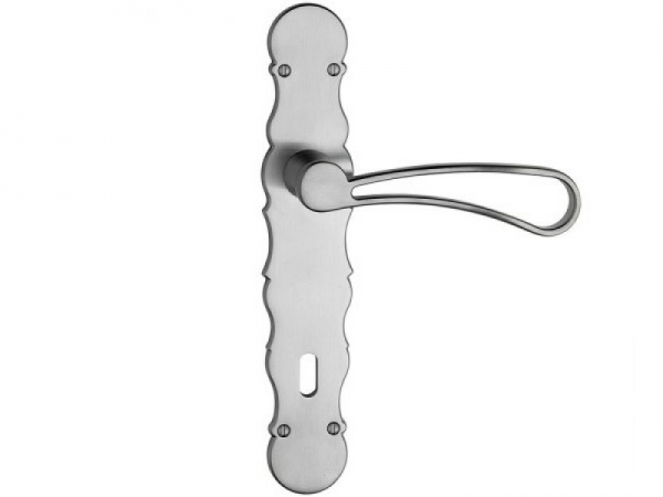 Дверная ручка на планке Enrico Cassina BARICO C17610 матовый хром