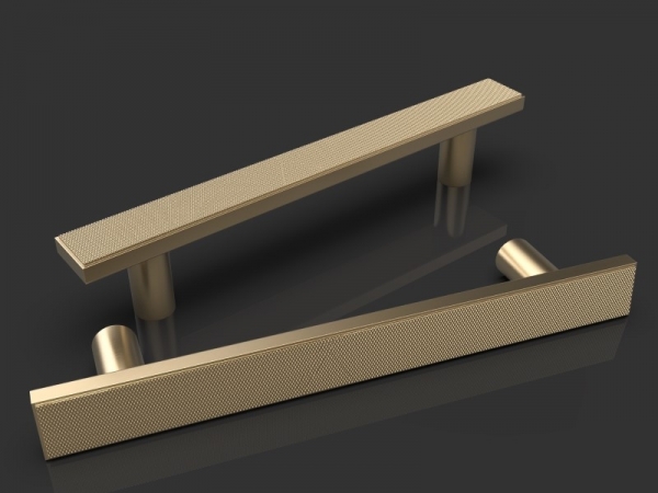 Дверная ручка-скоба Oliver Knights Beatrice PH матовая латунь