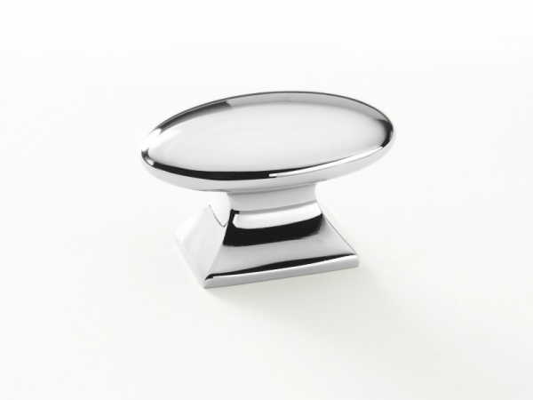 Мебельная ручка-кнопка Armac Martin Bournville полированный хром