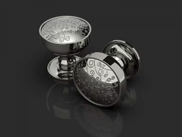 Дверная ручка-кноб Oliver Knights Charles полированный никель