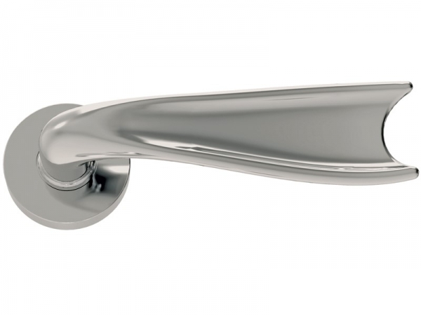 Дверная ручка на розетке Enrico Cassina ELENA C04411 полированный хром