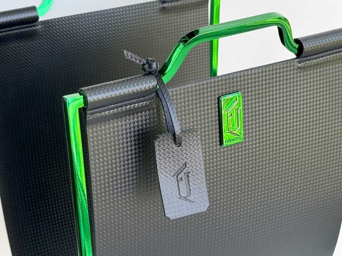 Подставка под сумки FG-178 зеленый полированный никель