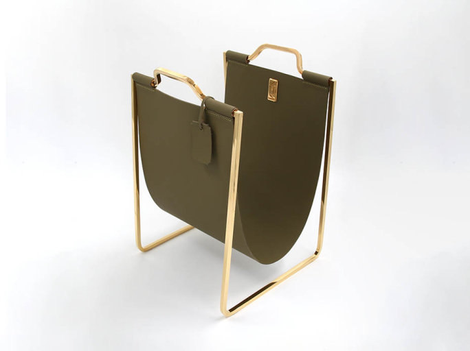 Подставка под сумки Furnitek FG-136 золото 24К