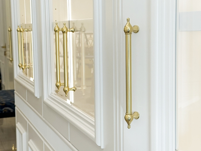 Мебельная ручка-скоба Armac Martin Belgrave 317 мм полированная латунь