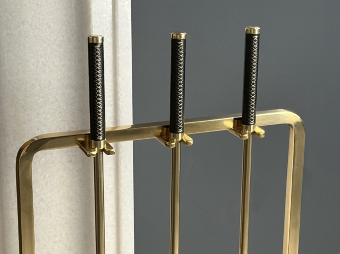 Каминный набор FURNITEK FG-05021 полированная латунь