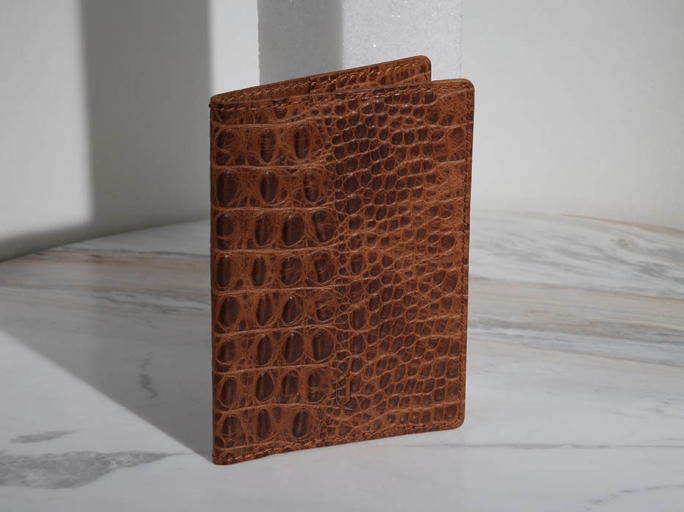 Обложка на паспорт FURNITEK модель FG-02018 из натуральной кожи цвет рыжий