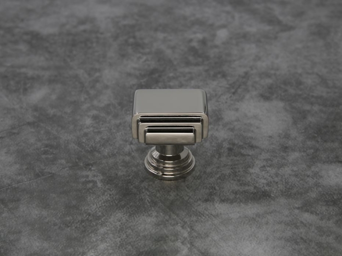 Мебельная ручка кнопка Oliver Knights CH Amr 32мм полированный никель