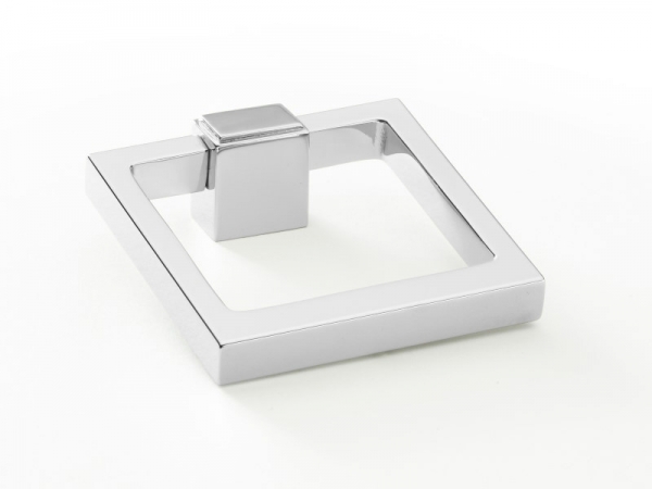 Мебельная ручка-кольцо Armac Martin Quadrille полированный хром