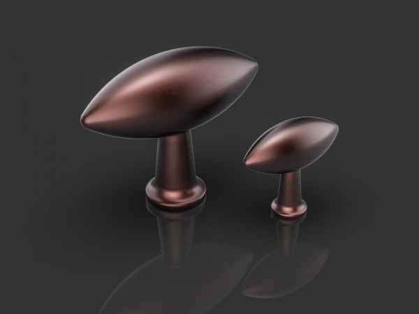 Мебельная ручка Oliver Knights Rollo матовая медь