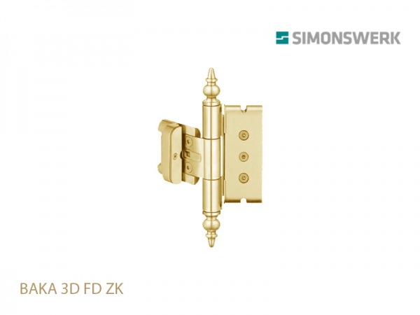 Петля оконная SIMONSWERK BAKA Protect 3D FD ZK до 120 кг (3 петли)