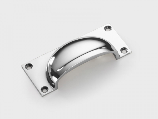 Мебельная ручка-ракушка Armac Martin 2174 полированный хром