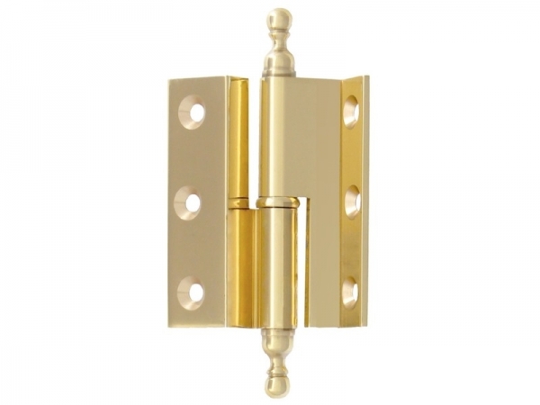 Петля карточная мебельная FS 852 полированная латунь