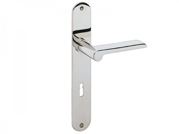 Дверная ручка на планке P.Bisschop Дессау 1926/8046 полированный хром
