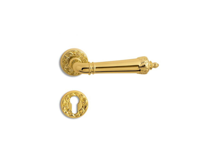 Дверная ручка на розетке Salice Paolo ERICE 3360 D полированная латунь