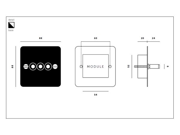 Выключатель тумблерный Buster & Punch тройной UK-TO-CO-3G-SM-ST матовая бронза 