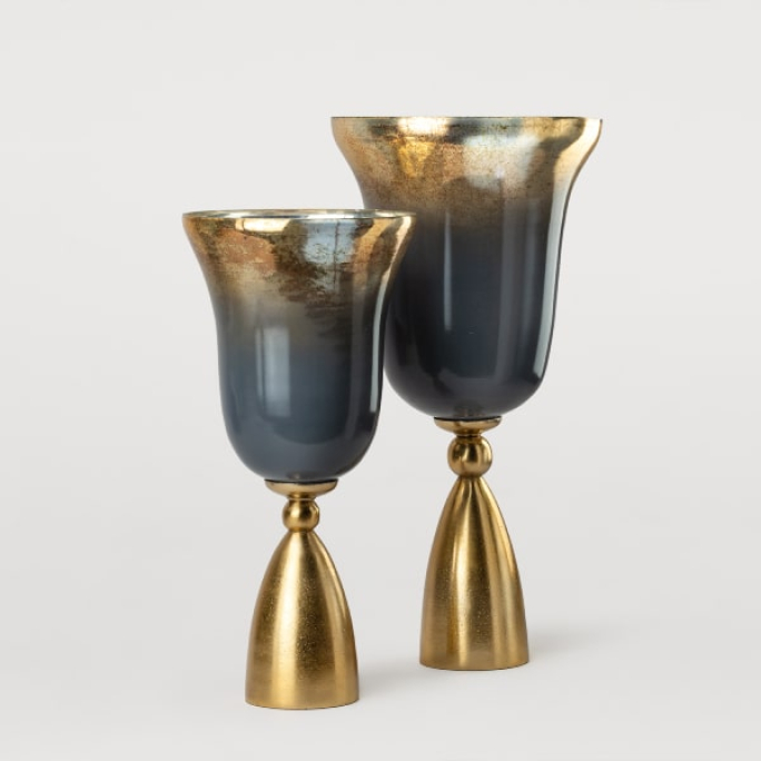 ВАЗА GLASS PILLAR HOLDER (СЕТ ИЗ 2 ШТ)