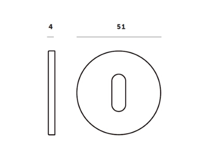 Накладка под ключ Buster & Punch UK-ESC-35-SM-A бронза матовая 